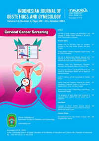 Image of Indonesian Journal of Obstetrics and Gynecology